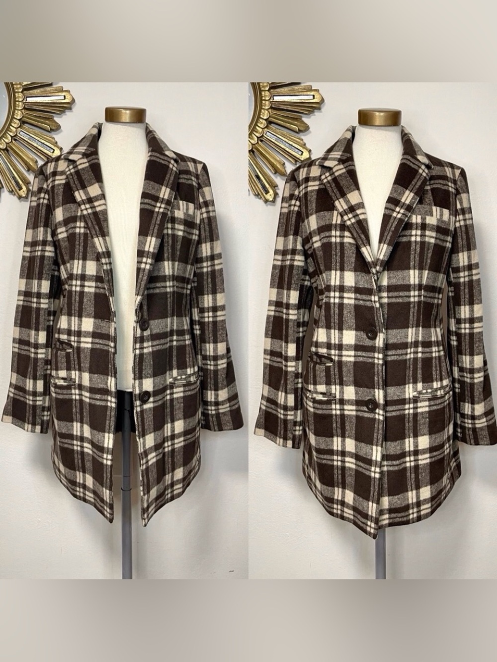 Flying Tomato Plaid Blazer Jacket